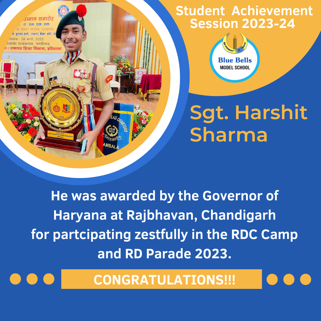 Achievement : Harshit Sharma